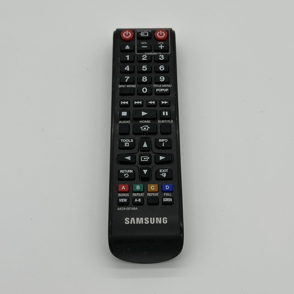 Samsung AK59-00149A Remote Control Black Blu-ray DVD Player OEM Replacement